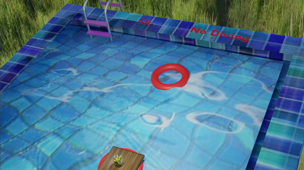 Rendered image of a pool, 2022