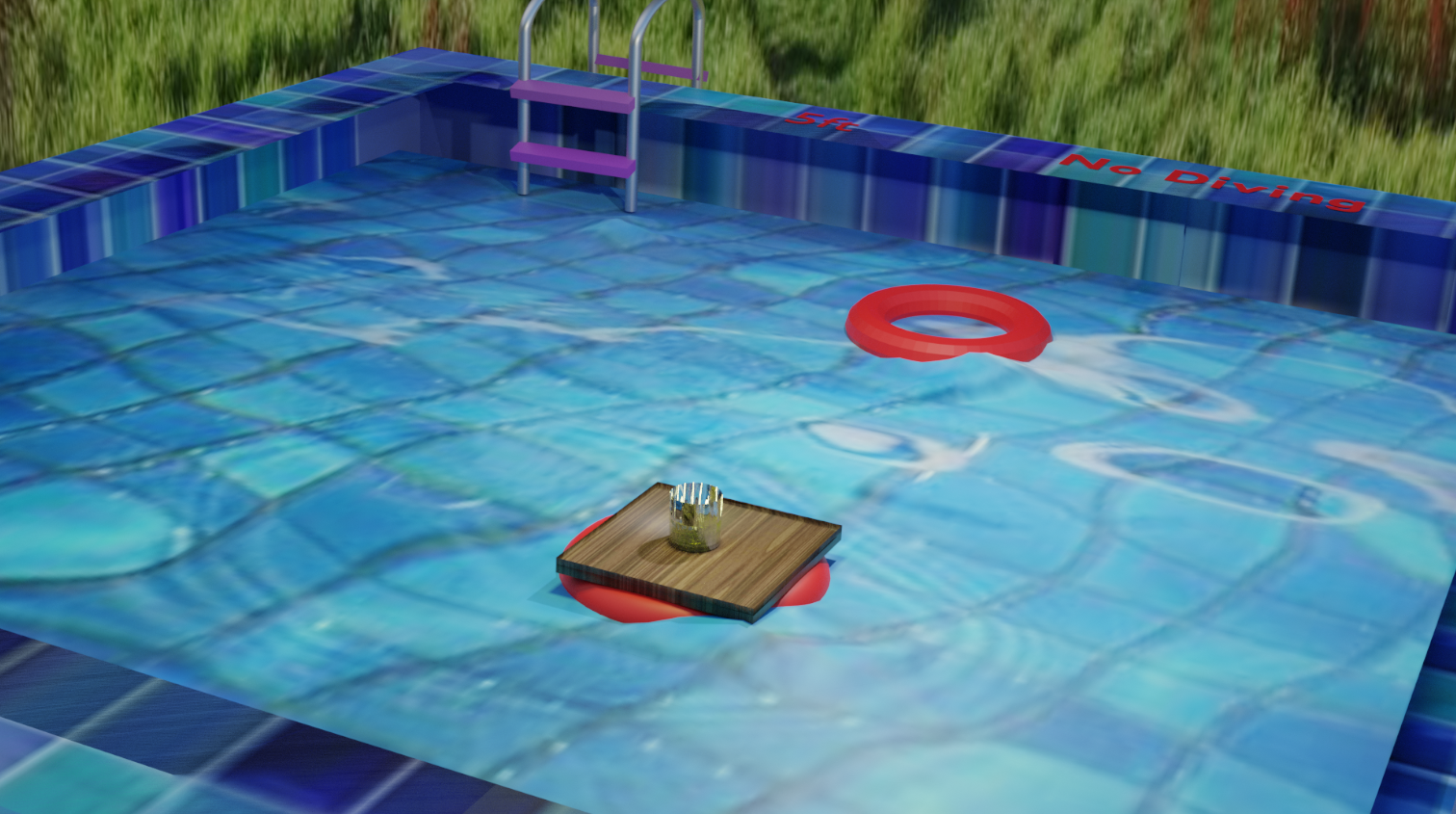 Rendered image of a pool, 2022